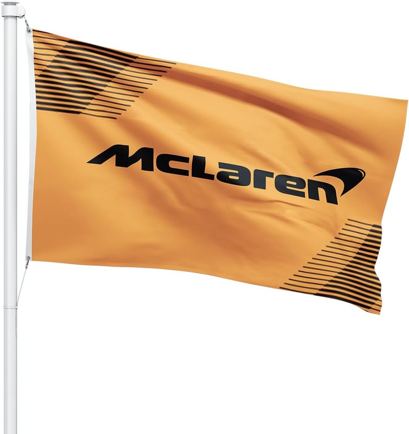 FOMSTOREG Formula One F1 McLaren Flag Banner 3x5 Feet - Premium Car Fan Merch with Brass Grommets - Ideal for Outdoor Sports Enthusiasts - Image 1